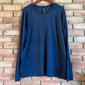 lululemon Metal Vent Tech Long Sleeve 2.0 in Mineral Blue/True Navy Size…